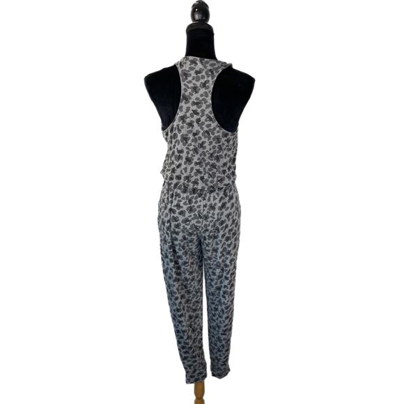 aerie Gray Animal Print Sleeveless Jumpsuit - Women's Size S - Picture 3 of 5